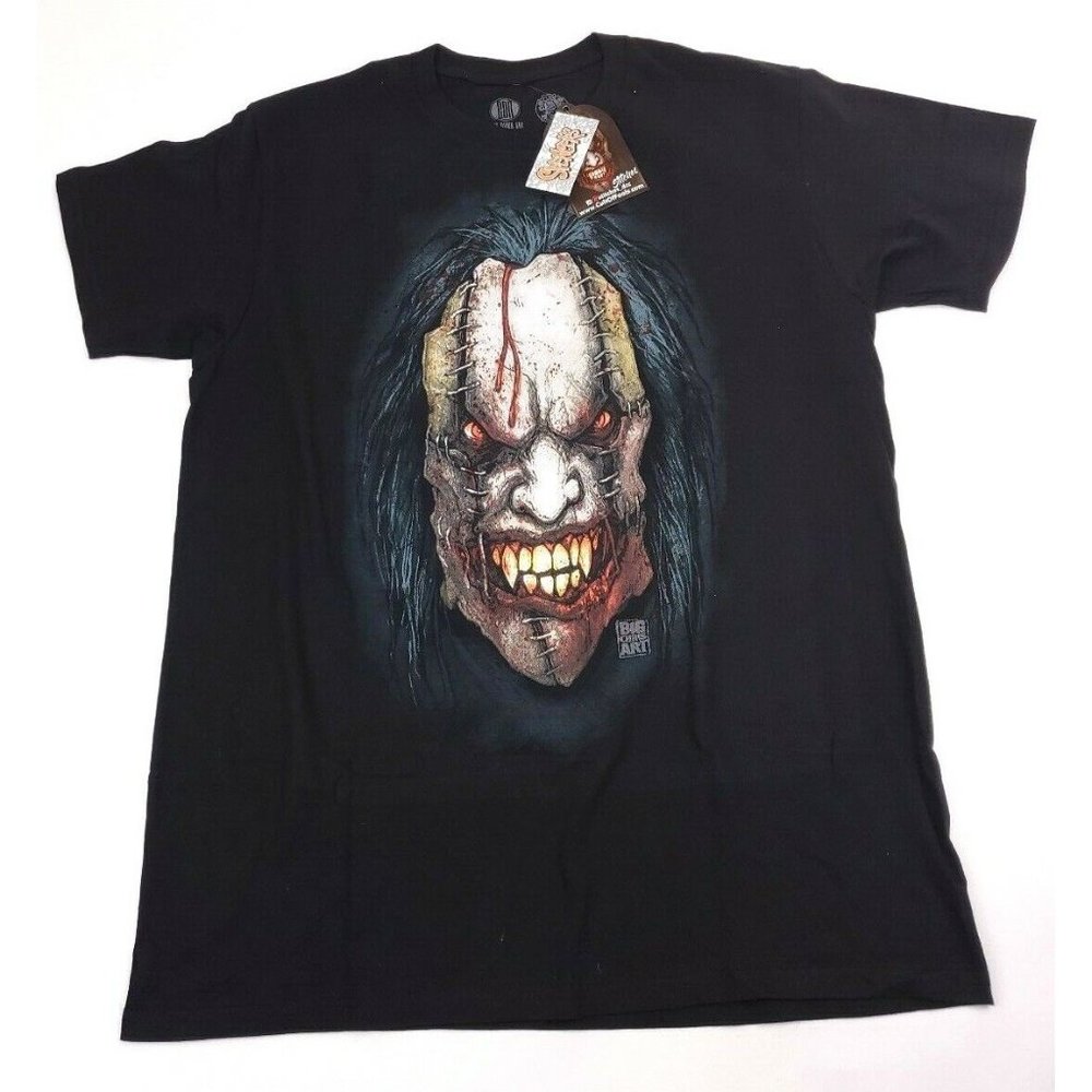 Spencers Get Down Art Cult of Fools Stitches The Killer Clown T Shirt Sz M